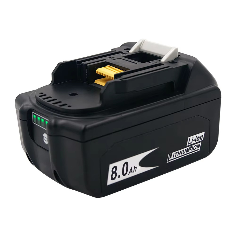 Makita Akku 18 V Lithium-Ionen für Elektrowerkzeuge, Schwarz, 2,0 - 8,0 Ah mit LED-Anzeige - Bild 2