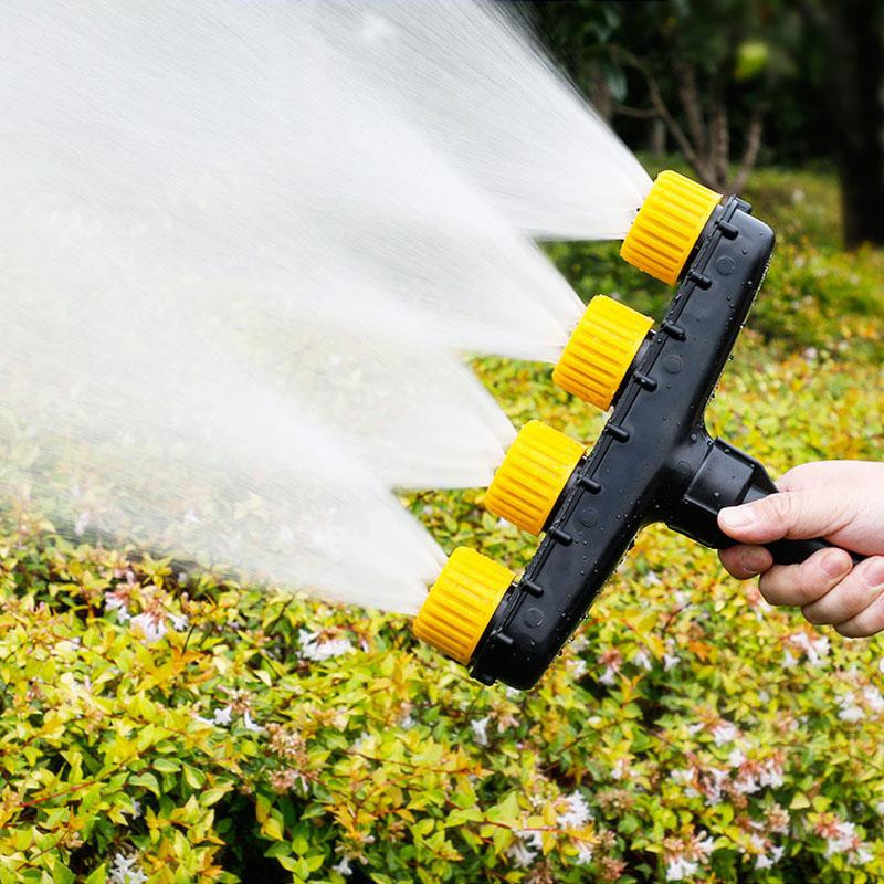 ZENTAURA Garten Sprinkler mit 5 Düsen und einstellbarem Durchfluss für die Bewässerung von Rasen und Gemüse, 1.5 Zoll, ABS - Bild 4