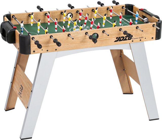 Aosom Tischkicker, 22 Spieler, 8 Stangen, 2 Bälle, Punktezähler, Eiche - Bild 1
