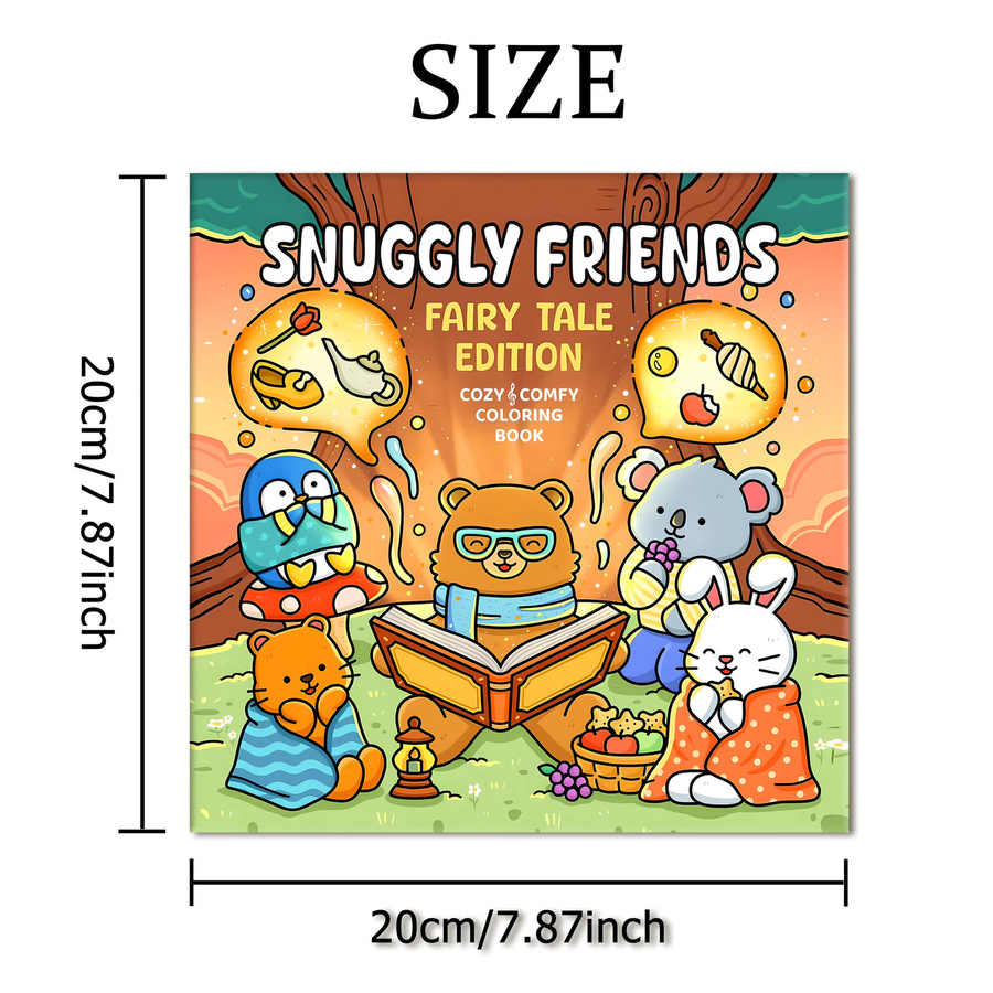 SNUGGLY FRIENDS Malbuch für Erwachsene mit einfachen Mustern in Multicolour - Bild 2