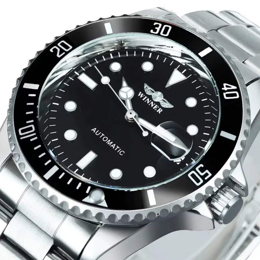 FORSINING Armbanduhr, Automatik, Edelstahl, Schwarz, Rot, Herren - Bild 4