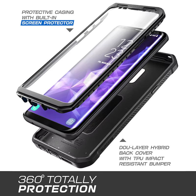 SUPCASE UB Pro Ganzkörper-Schutzhülle für Samsung Galaxy S9 mit integriertem Displayschutz in Pink - Bild 2