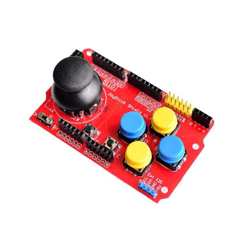 STJF Joystick-Abschirmung für die analoge Tastatur- und Mausfunktion der Arduino-Erweiterungskarte in Rot - Bild 2