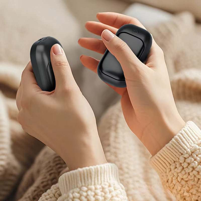 2-in-1 Elektrische Handwärmer in Schwarz mit drei einstellbaren Heizstufen - Bild 2