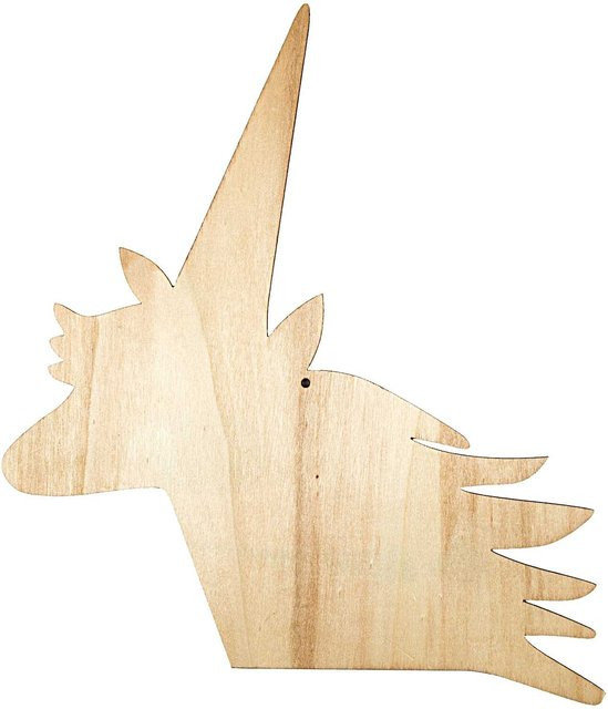 Rico Design Wall Charm Einhorn Wanddeko aus Holz - Bild 1