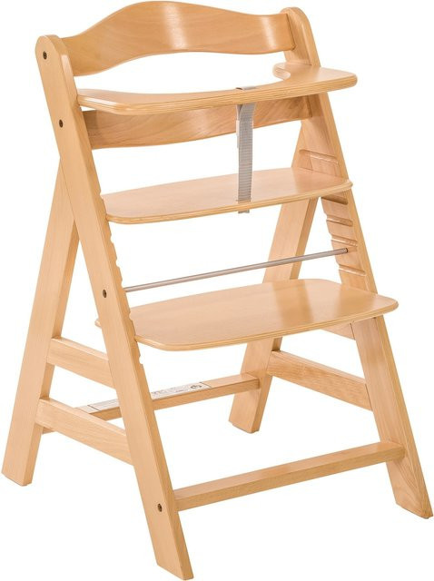 Hauck Bundle Hochstuhl Alpha+ mit Alpha Bouncer Premium aus Buchenholz in Natur - Bild 1