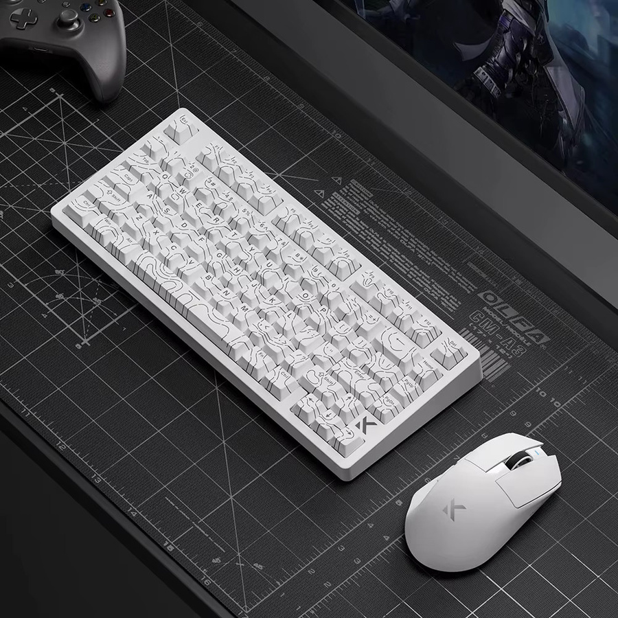 MCHOSE Jet 75 Gaming-Tastatur in Weiß mit Hall-Effekt Magnetschaltern, Hot-Swap und RGB-Beleuchtung - Bild 3