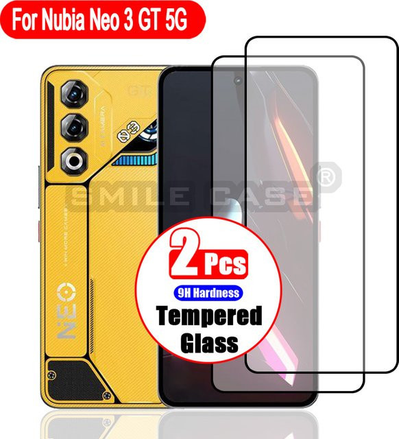 2er-Set ZTE Nubia Neo 3 GT (5G) Displayschutzfolie, transparent, hochauflösend und kratzfest - Bild 1