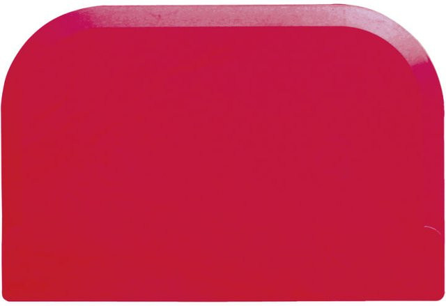 Schneider Teigschaber aus LDPE in Rot, Länge: 15,1 cm, Breite: 10,2 cm - Bild 1