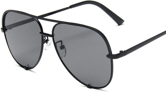 Yiran bag Sonnenbrille Aviator, Halbrand, Metall, Schwarz, Unisex - Bild 1