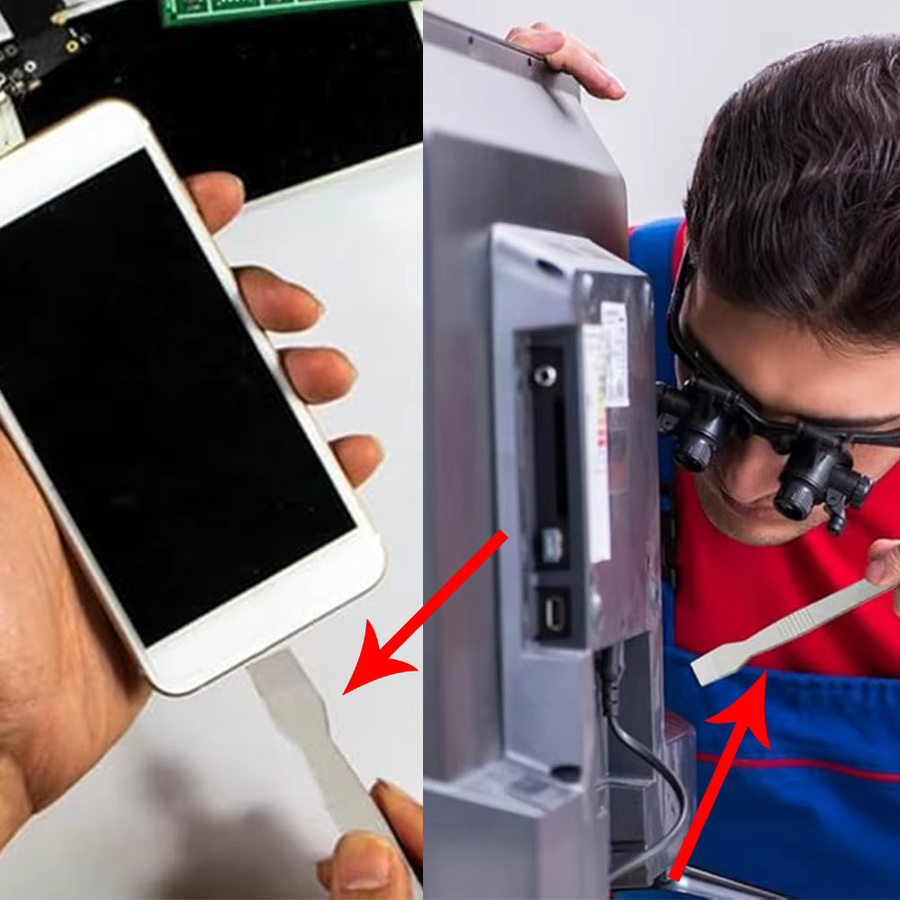 TOP-MAX 4er Set Edelstahl Demontage-Klingen-Kit für Telefon-Reparaturen in Silber - Bild 2