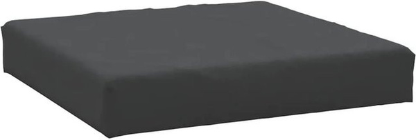 vidaXL Palettenkissen Schwarz aus Oxford-Gewebe mit Schaumstoff, B/T/H: 60 x 60 x 6 cm