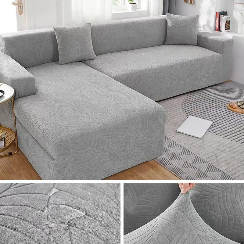 Warmth Home Wasserdichter und elastischer Sofabezug aus dickem Polarfleece für 2-Sitzer Ecksofas, Breite: 140-185 cm - Bild 1