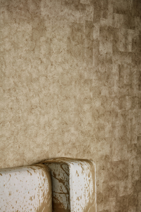 Harlequin Tapete Marble Abstract in Amber mit Beige und Grau aus Vinyl - Bild 1