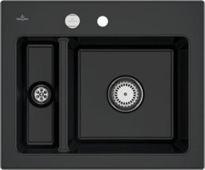 Villeroy & Boch Spüle Subway Countertop aus Keramik in Pure Black, Breite: 60 cm - Bild 1