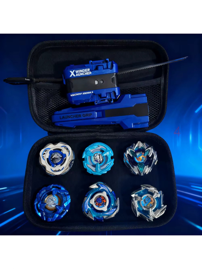 LDCX Gyro Launcher-Kombination Deluxe Edition, blaue Version, mit Aufbewahrungstasche - Bild 3