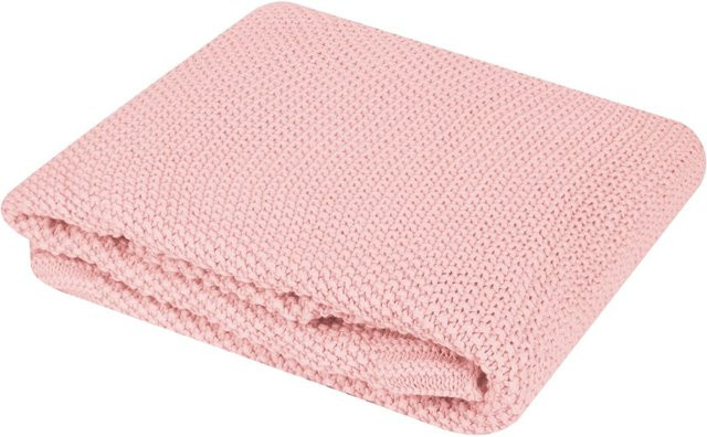 Kikka Boo Babydecke Dream Big gestrickt aus 100 % Baumwolle in Pink, B: 100 cm, T: 75 cm - Bild 1
