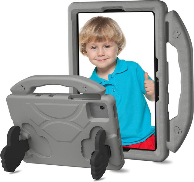Stoßfeste EVA-Hülle für Lenovo Tab M11 TB-330FU TB-331FC und Xiaoxin Pad 2024 mit Ständer-Funktion in Grau - Bild 1