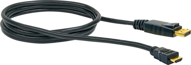 Schwaiger HDMI Adapterkabel DisplayPort in Schwarz - Bild 1