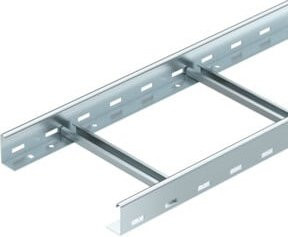 OBO Bettermann Kabelleiter gelocht silber B/H: 300 x 60 mm, Länge: 3000 mm - Bild 1