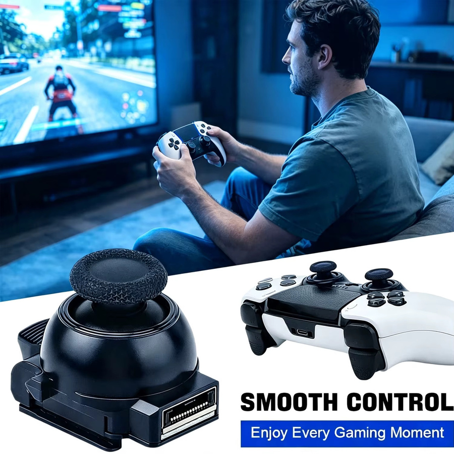 Besavior Einstellbares Dämpfungs-TMR-Joystick-Modul in Schwarz als Plug&Play Ersatz-Daumenstick für den PS5 Edge Controller - Bild 2