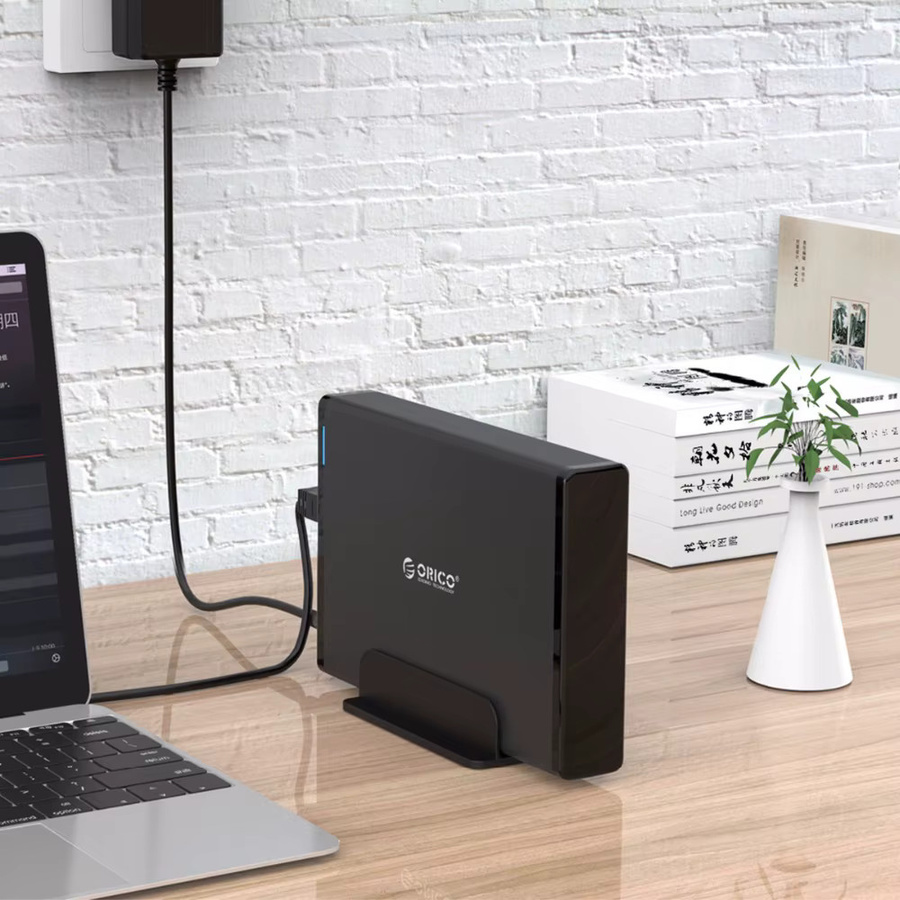 ORICO Externes SATA HDD-Gehäuse für 2,5 und 3,5 Zoll SSD und Festplatten, Schwarz - Bild 4