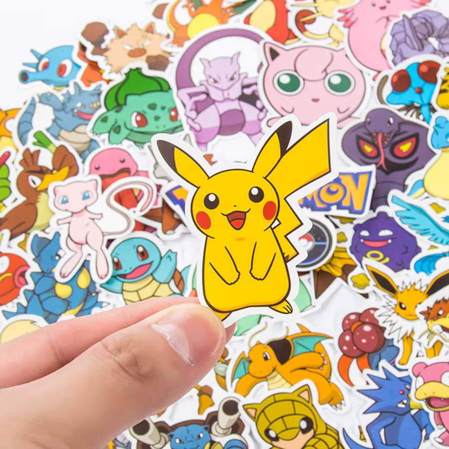 TAKARA TOMY Pokémon Pikachu Aufkleber, Bunt / Mehrfarbig, 10-teiliges Set - Bild 2