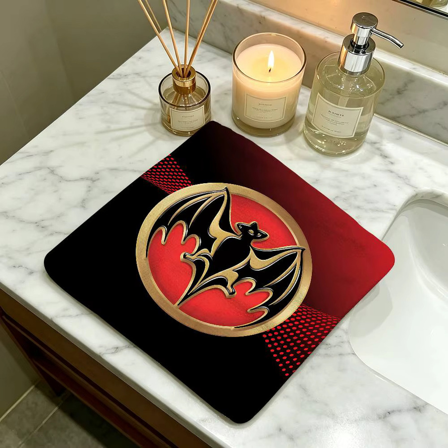 Bacardi Rum Vampire Handtuch aus Polyester-Baumwoll-Mischgewebe mit Hängedesign für Haushalt und Gastronomie - Bild 3