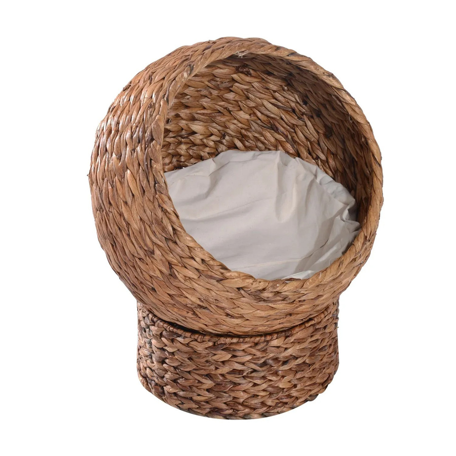 PawHut Katzenhöhle aus Rattan in Braun B/H/T: 33 x 60 x 42 cm - Bild 2