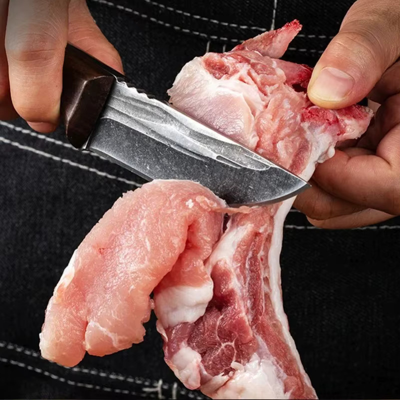 GuanQi Chefmesser aus Edelstahl mit Holzgriff und Schutzhülle - Bild 4