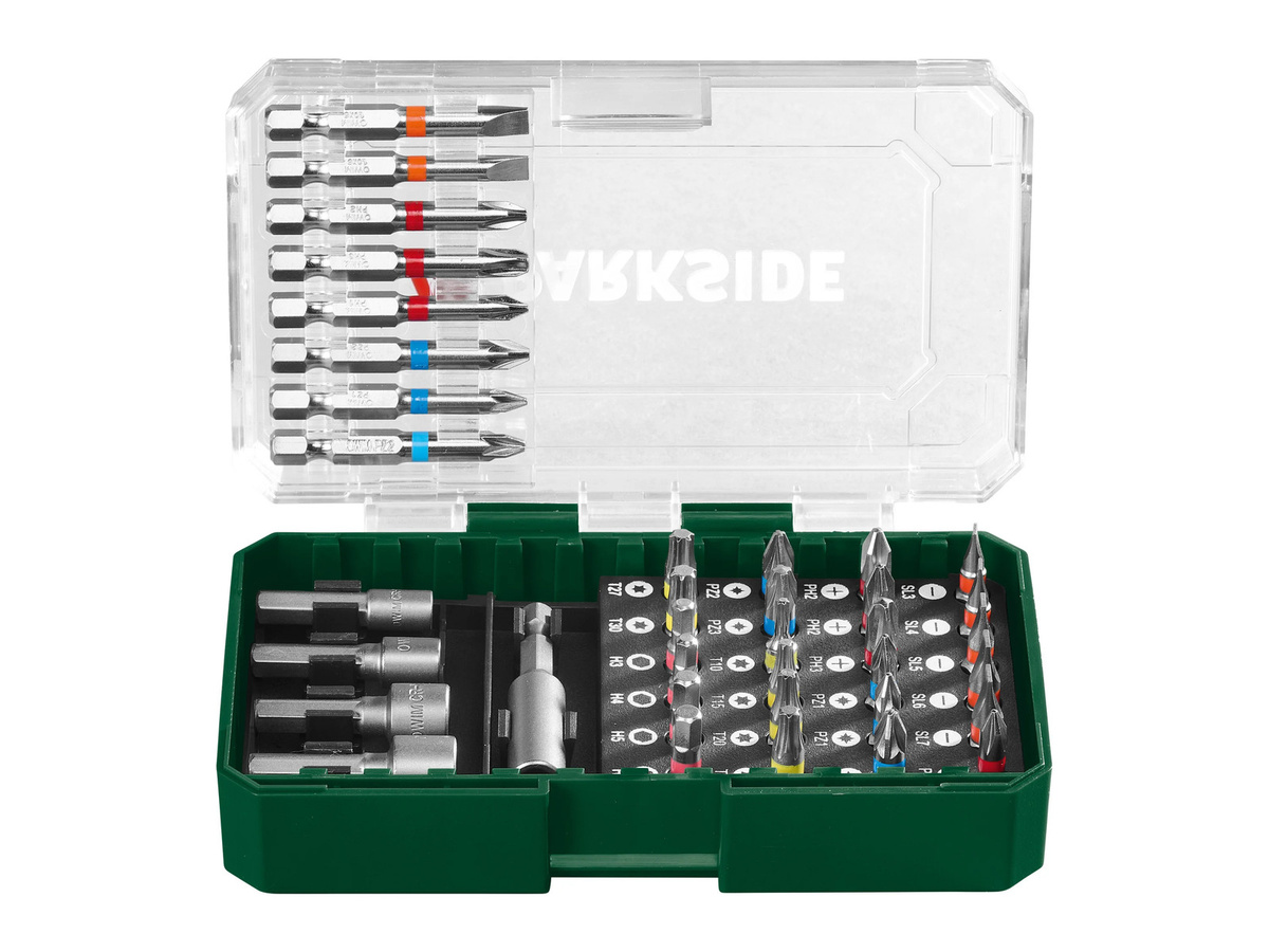 Parkside HSS-Bohrer und Bits Set aus Stahl in Multicolor, 15-teilig - Bild 3