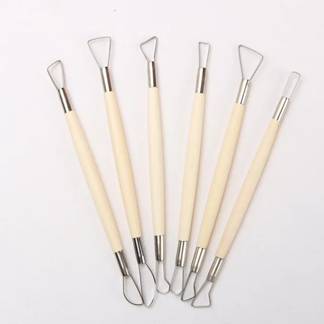 6-teiliges DIY Modellierwerkzeug-Set für Ton, Keramik und Wachs in Mehrfarben - Bild 1