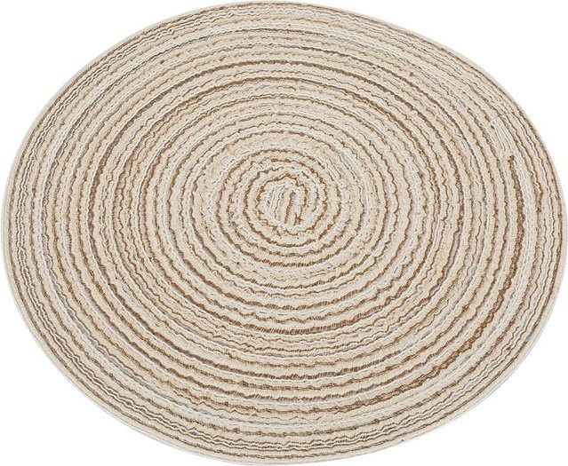 Rundes Tischset aus Ramie im japanischen Stil von DIYelecs in Beige - Bild 1