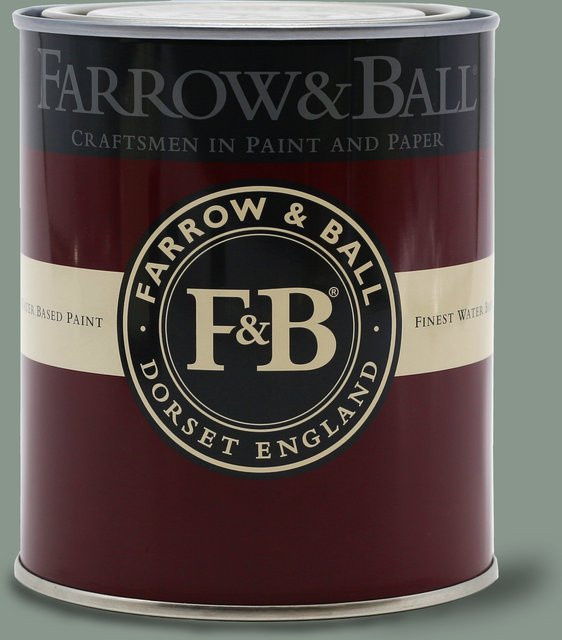 Farrow & Ball Exterior Eggshell Farbe Castle Gray 92 in Grau/Blau-Grün, 2,5 l - Bild 1