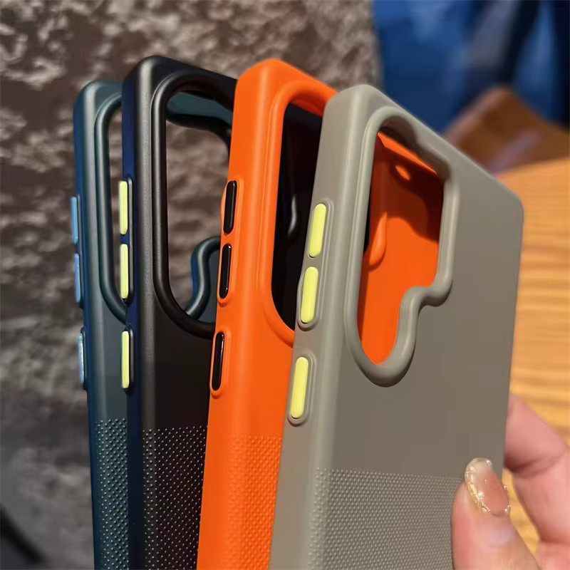Magnetische Samsung Galaxy Schutzhülle mit MagSafe Kompatibilität, rutschfest und stoßfest, Farbe: Orange, passend für Samsung Galaxy S26, S25, S24, S23 Ultra, S26 Ultra - Bild 3