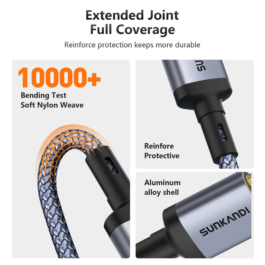 SUNKANDI Micro USB 3.0 Kabel USB-A auf Micro-B in Grau - Bild 5
