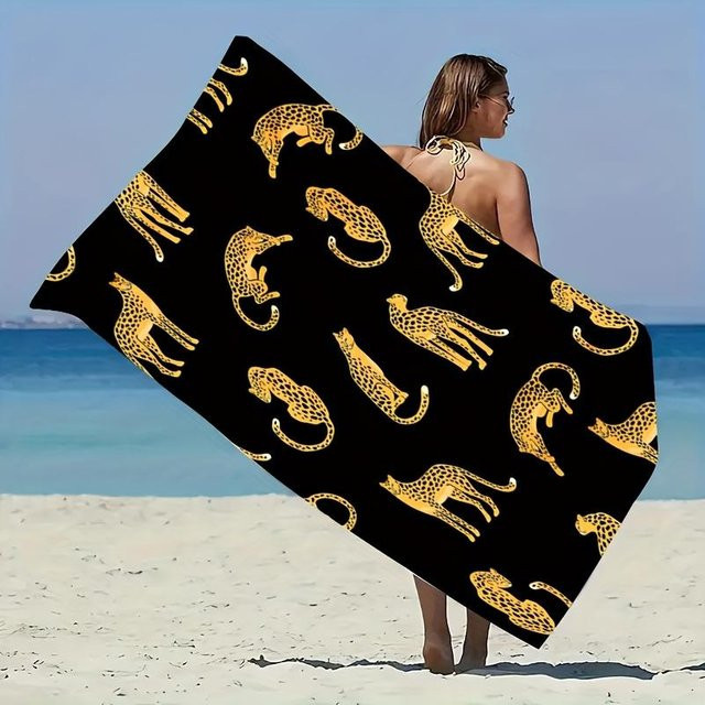 Strandtuch Dalangpa mit kleinem Tiger-Muster, Breite: 40 cm, Höhe: 60 cm - Bild 1