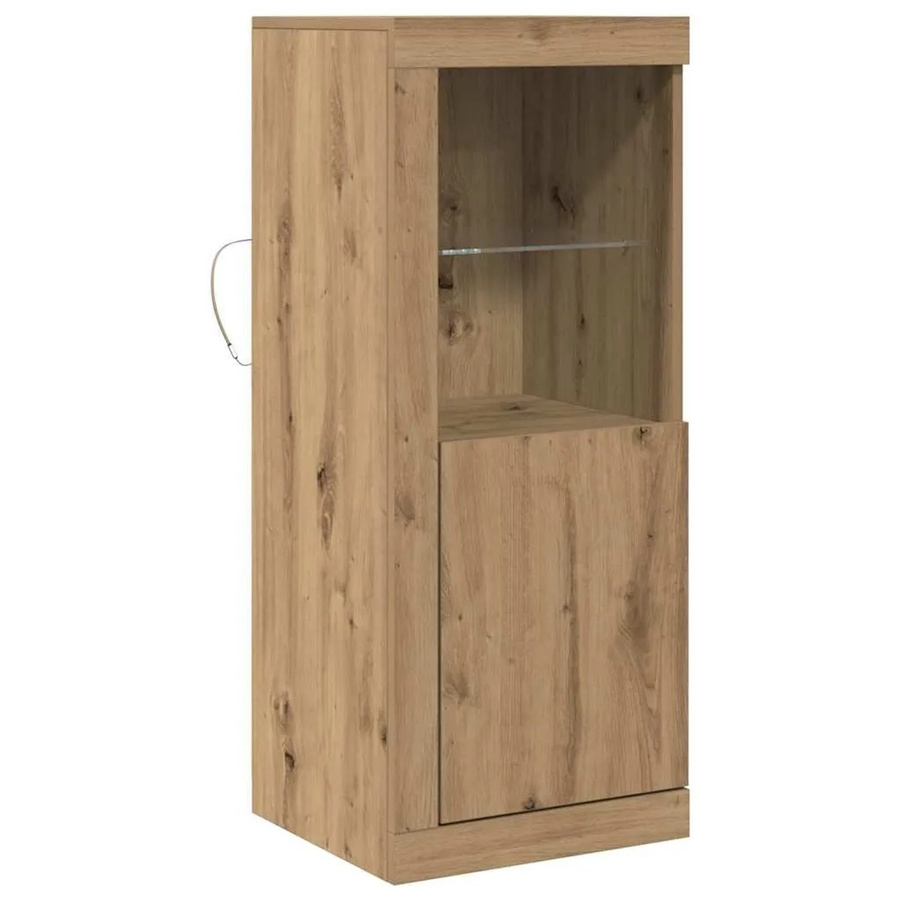 vidaXL Sideboard in Braun im rustikalen Eichen-Look, B/T/H: 41 x 37 x 100 cm - Bild 2