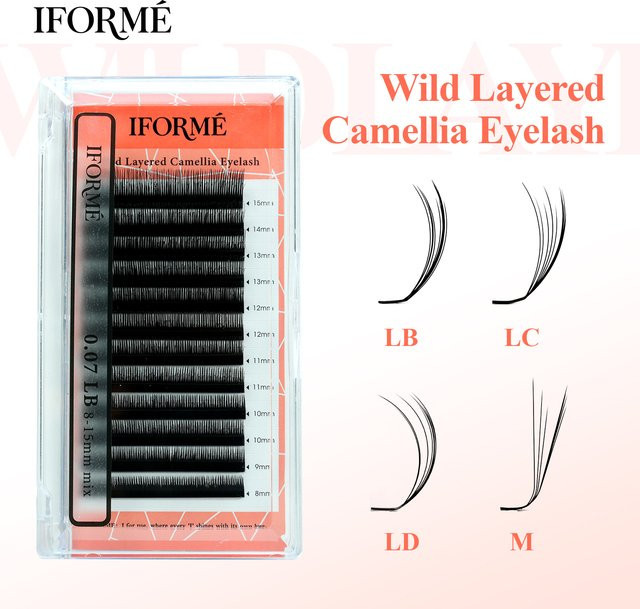 IFORME Kamelien-Wimpern, Black, Unisex - Bild 1
