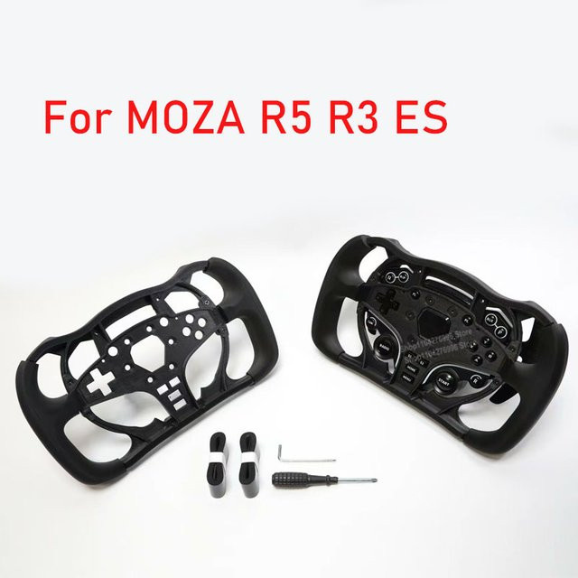 MOZA Simulations-Rennlenkrad Ersatz für R5 R3 ES ESX in Schwarz - Bild 1