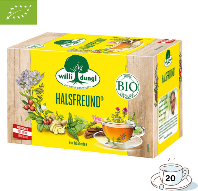 Willi Dungl Bio Tee Halsfreund, Kräutertee, 20 Teebeutel, 40g - Bild 1