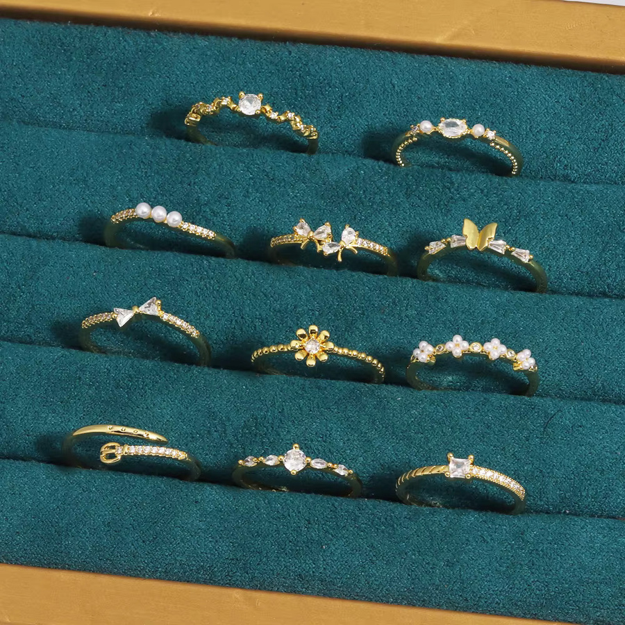YUYAN Ring, Zirkonia, Gold, Damen - Bild 1