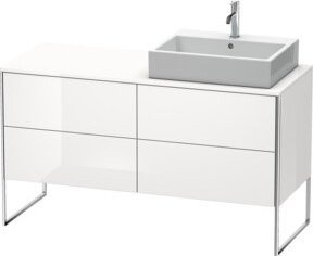 Duravit Waschtischunterschrank XSquare in Weiß Hochglanz, B/T/H: 140 x 77,8 x 53,8 cm - Bild 1