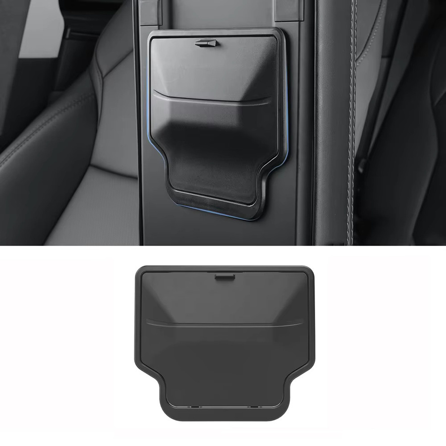 Tesmayx Mittelkonsole Armlehne mit versteckter Aufbewahrungsbox für Tesla Model Y Juniper und Model 3, Schwarz - Bild 2