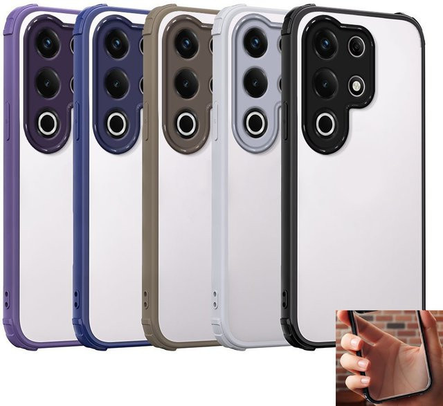 Stoßfeste Handyhülle für itel Super 26 Ultra, S25 Ultra und S26 Ultra mit harter Acryl-Rückseite und Anti-Drop-Schutz in Grau - Bild 1