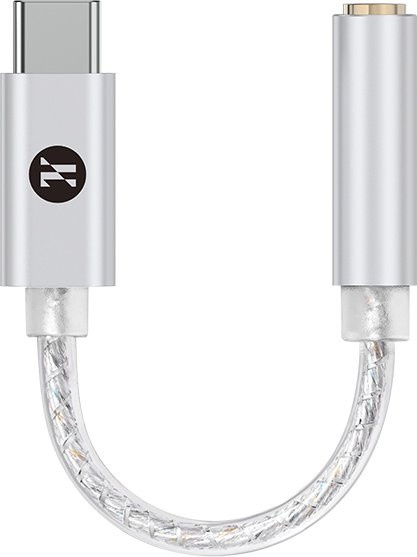 JCALLY JM12 USB C DAC Digital Audio Adapter mit KT02H20 Chip, 32bits/384kHz DSD128, versilberter Leiter, Farbe: Silber - Bild 1