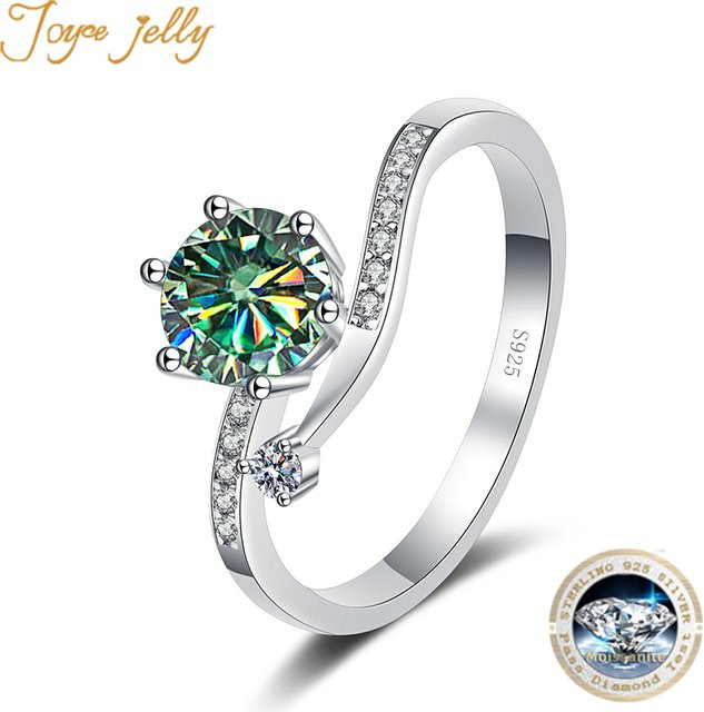 Joyce jelly Ring, 925 Silber, Moissanite, Damen - Bild 1