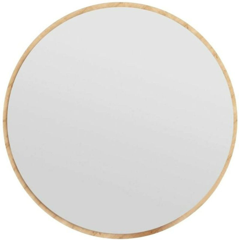 Dmora Spiegel Euterpe in Eiche mit Holzrahmen, quadratisch, B/H: 60 x 60 cm - Bild 1