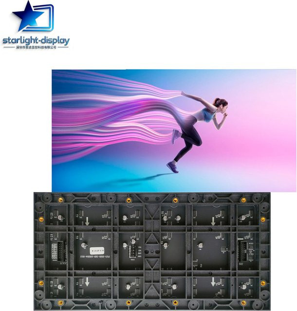 OIMG HD-LED-Vollfarb-P2,5-Modul für den Innenbereich, RGB-Videopanel Matrix-Wandbildschirm, Schwarz, B: 32 cm, H: 16 cm - Bild 1