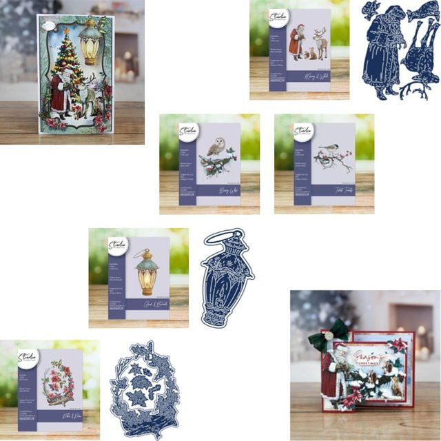 Old Town Mountains Birdsong Patch Metallstanze und Stempel Set für Scrapbooking und DIY-Projekte in Multicolour - Bild 1